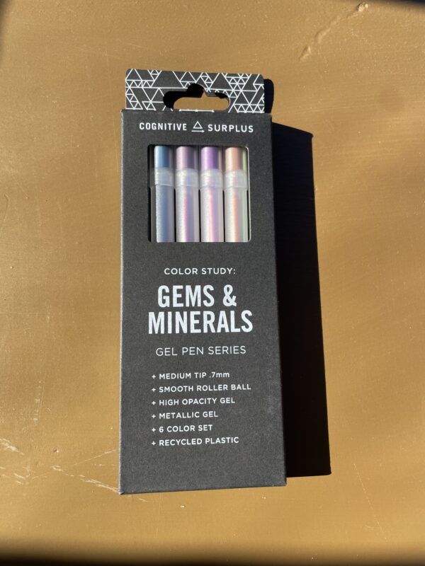 Gems & Minerals Gel Pens - Case of 6