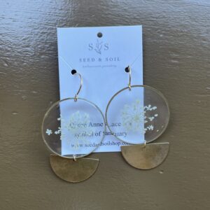 Phase Earrings Queen Annes Lace