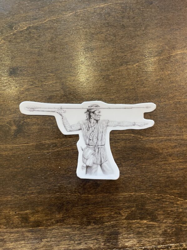 Atlatl Throwing Sticker