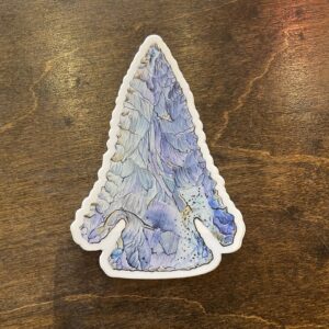 Diagonal Notch Point (Archaic) Sticker