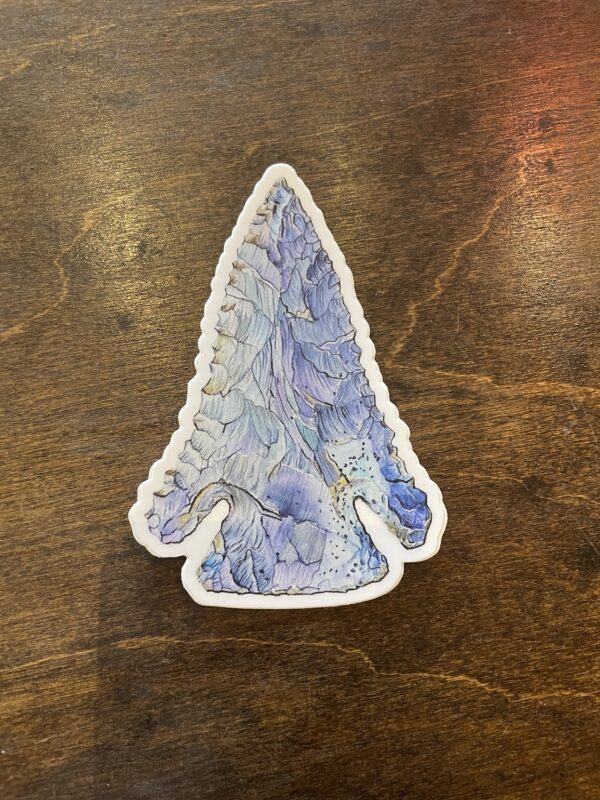 Diagonal Notch Point (Archaic) Sticker