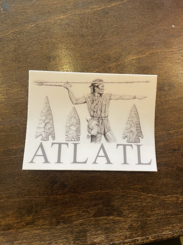 Atlatl Square Sticker