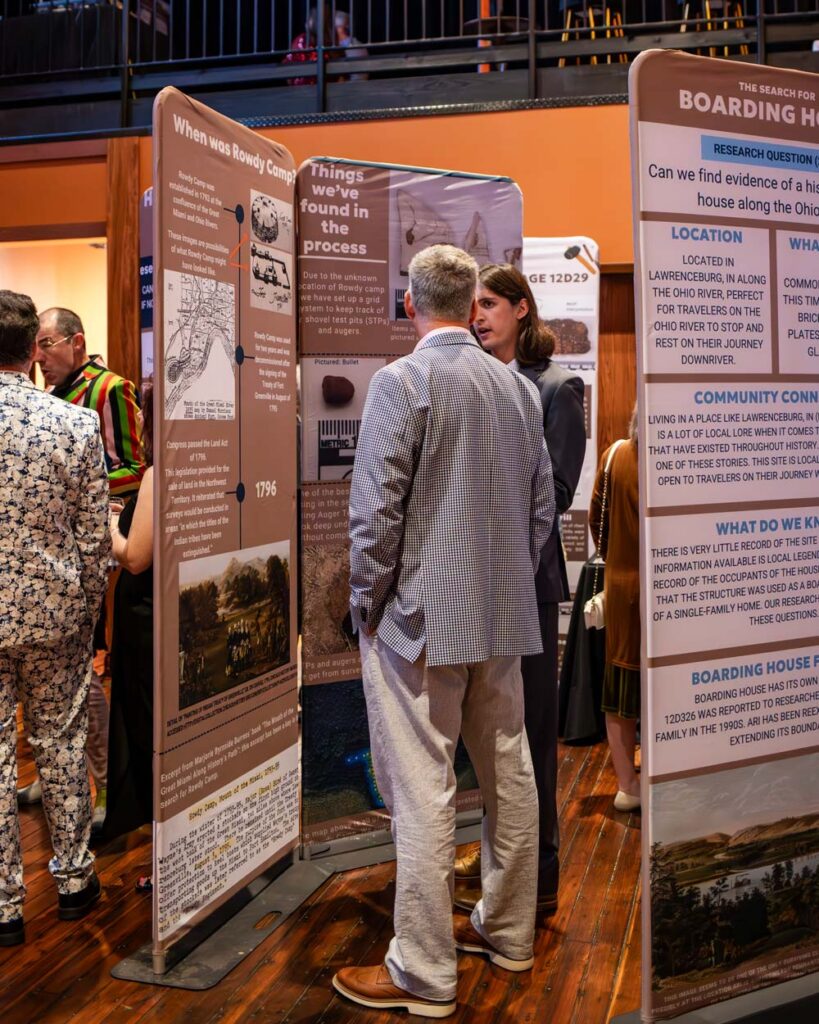 Interactive Archaeology Signs at Gala Event